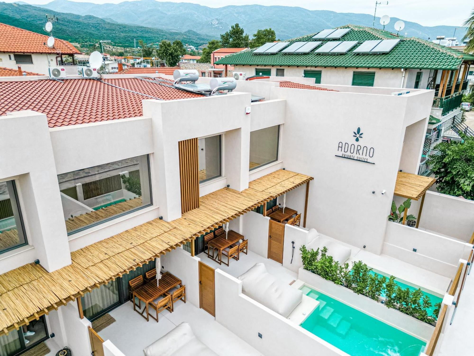 Adorno Private Suites Only Adults & Kids 12 Plus Nea Vrasna Ngoại thất bức ảnh