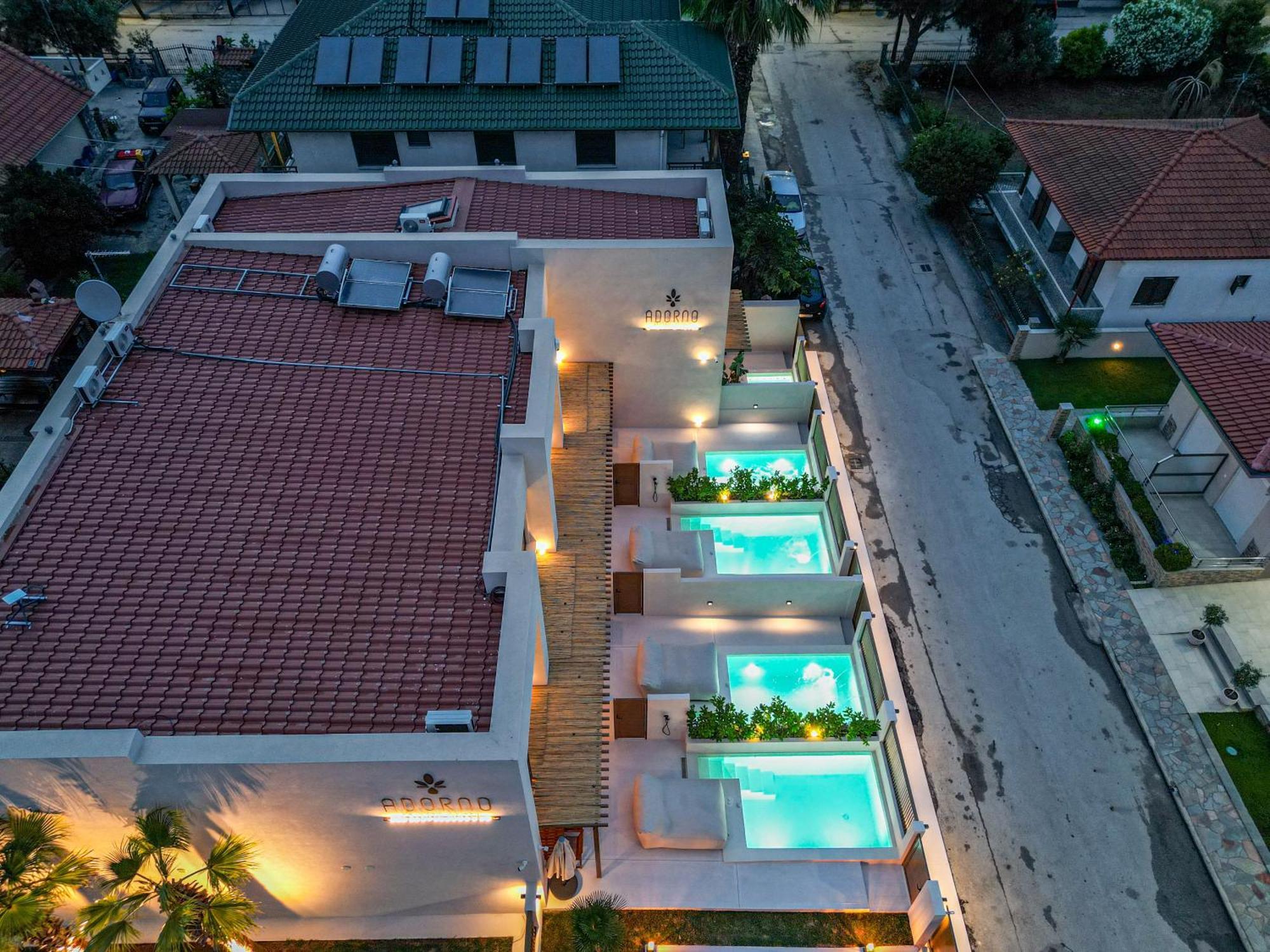 Adorno Private Suites Only Adults & Kids 12 Plus Nea Vrasna Ngoại thất bức ảnh