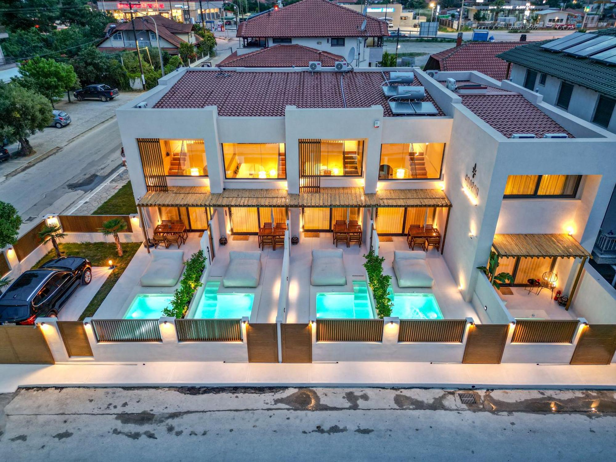 Adorno Private Suites Only Adults & Kids 12 Plus Nea Vrasna Ngoại thất bức ảnh
